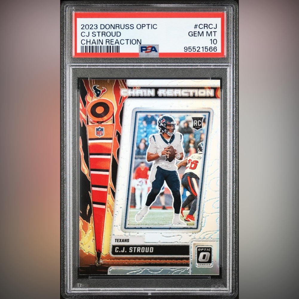 2023 Donruss Optic CJ Stroud Chain Reaction Rookie #CR-CJ PSA 10 Houston Texans